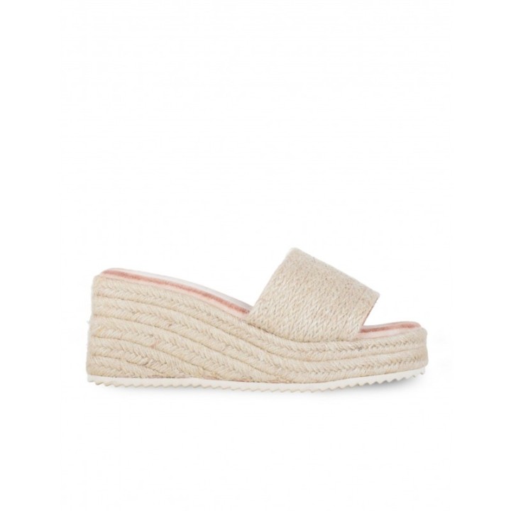 Sandalias Plataforma Plana Esparto