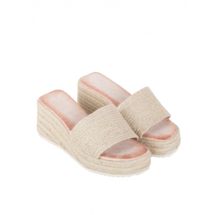 Sandalias Plataforma Plana Esparto