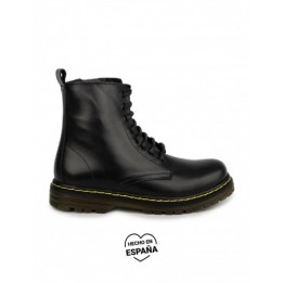 Botas Militares Piel Negras PERA LIMONERA