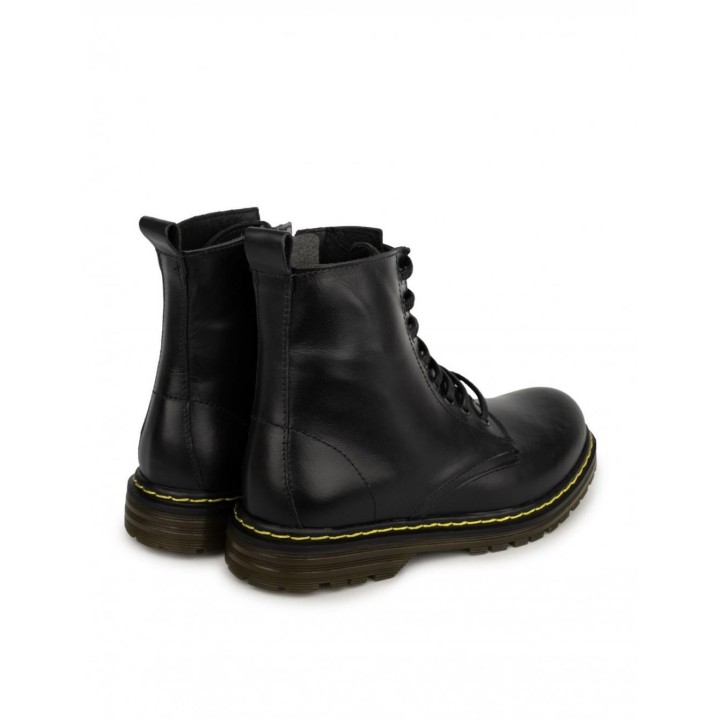Botas Militares Piel Negras PERA LIMONERA