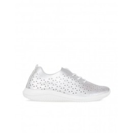 EOLIGEROS Zapatillas Casual Calados Plateadas