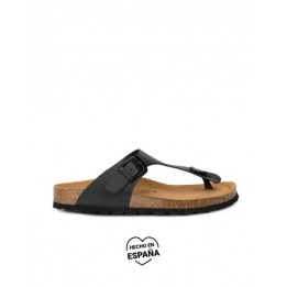 AUTENTI Sandalias Bio Dedo Negras
