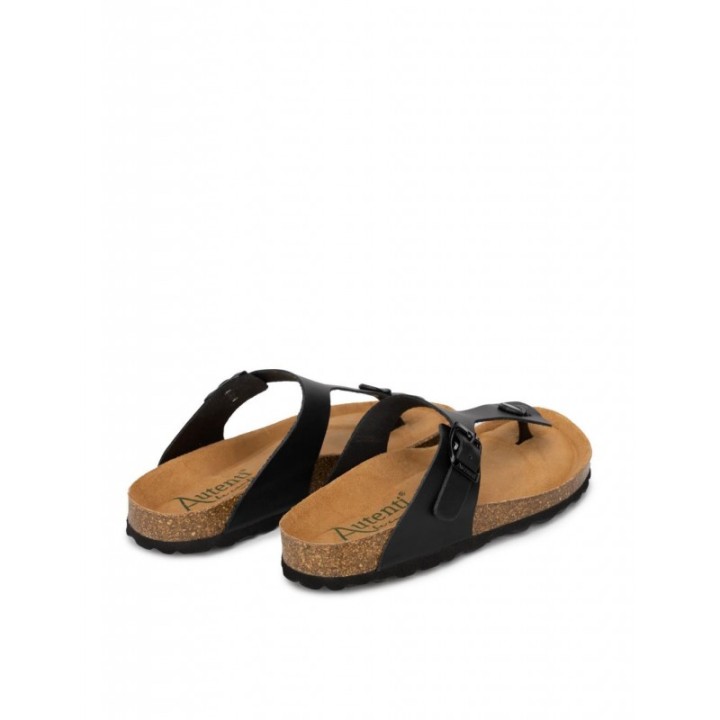 AUTENTI Sandalias Bio Dedo Negras