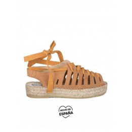 Sandalias Esparto Doble Suela Cuero PERA LIMONERA