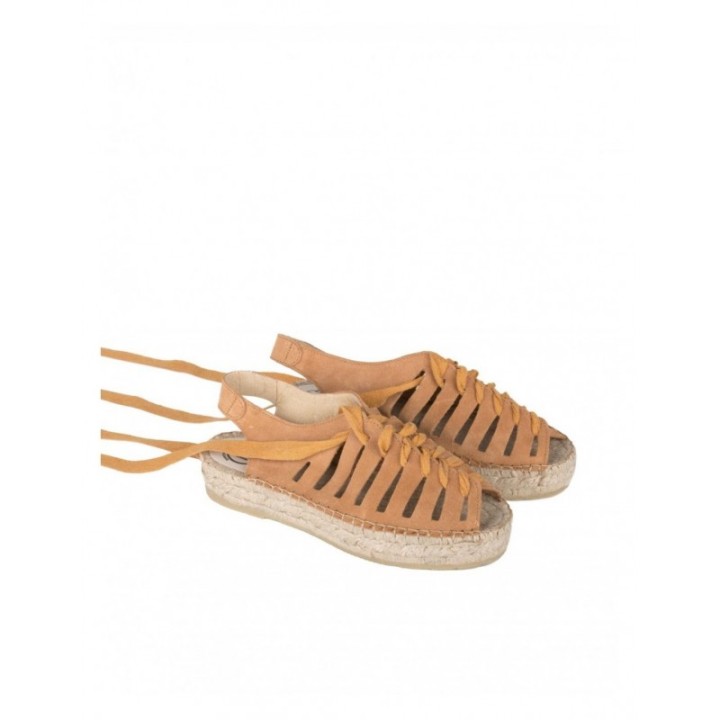Sandalias Esparto Doble Suela Cuero PERA LIMONERA
