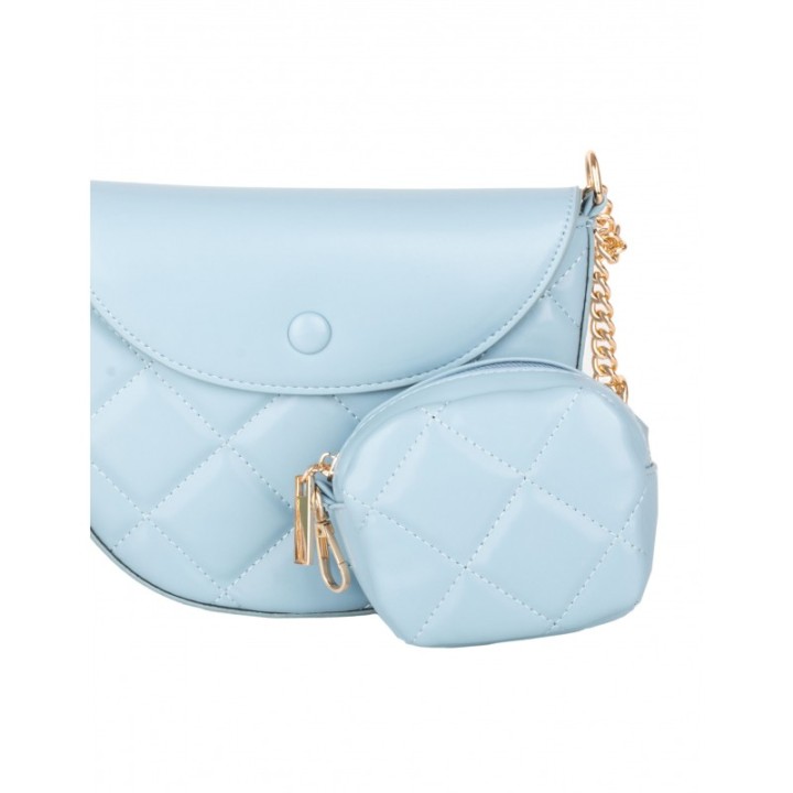 Pack Bolso y Monedero Guateado Azul Pastel