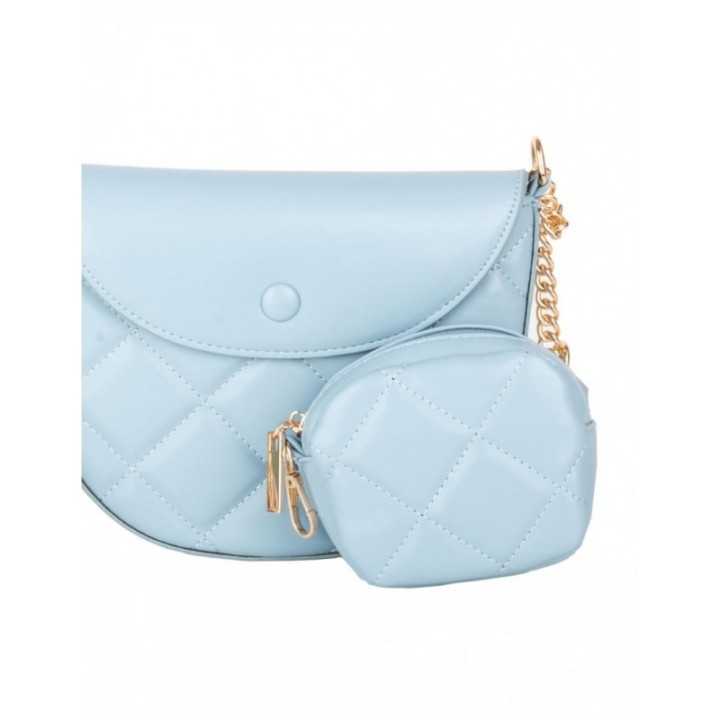 Pack Bolso y Monedero Guateado Azul Pastel