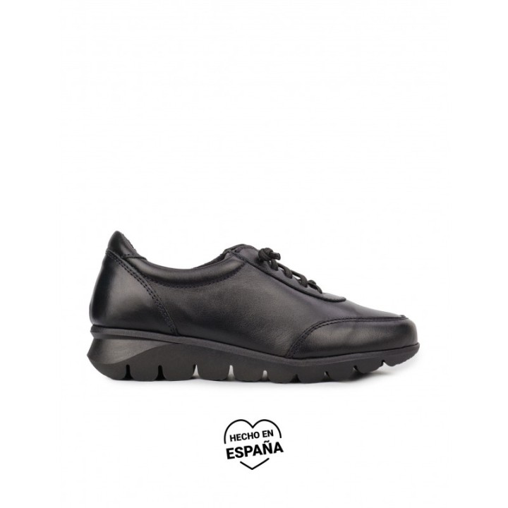 Zapatos Piel Cordones Elasticos