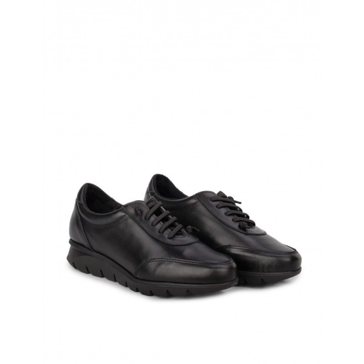 Zapatos Piel Cordones Elasticos