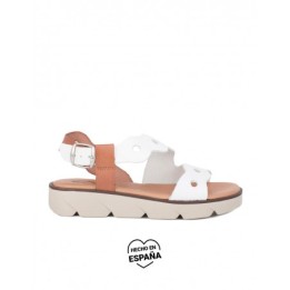 Sandalias Piel Plantilla Acolchada Blancas PERA LIMONERA