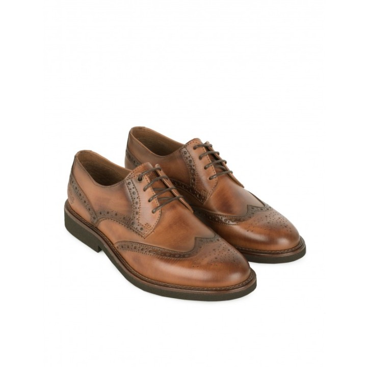Zapatos Cordones Picados Marrones PERA LIMONERA