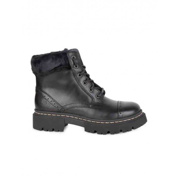 Botas Militares Suela Track Pelo PERA LIMONERA