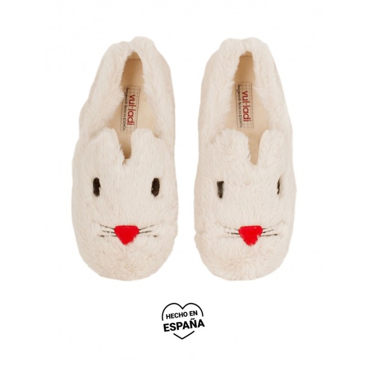 Zapatillas Casa Pelo Cerradas Pelo Conejo