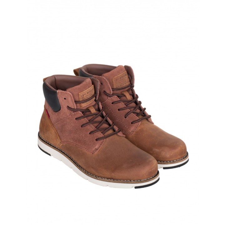 LEVIS Botas Cordones Piel Marrones