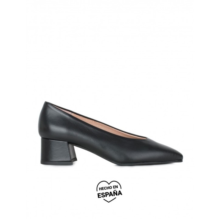 Zapatos Salon Tacon Cuadrado PERA LIMONERA