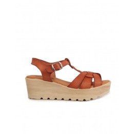 Sandalias Cuna Madera Piel Cuero