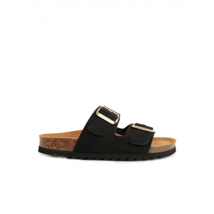 AUTENTI Sandalias Bio Hebillas Negras