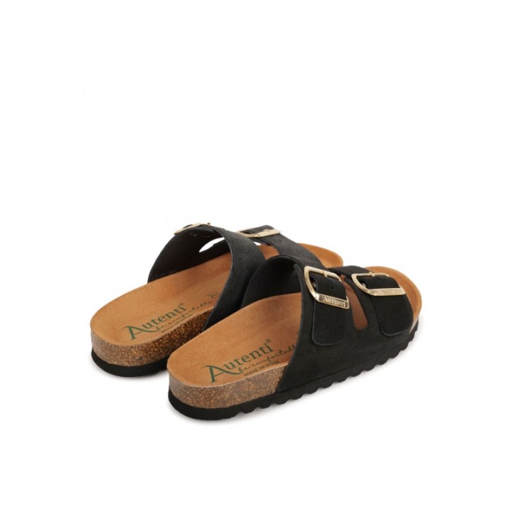 AUTENTI Sandalias Bio Hebillas Negras