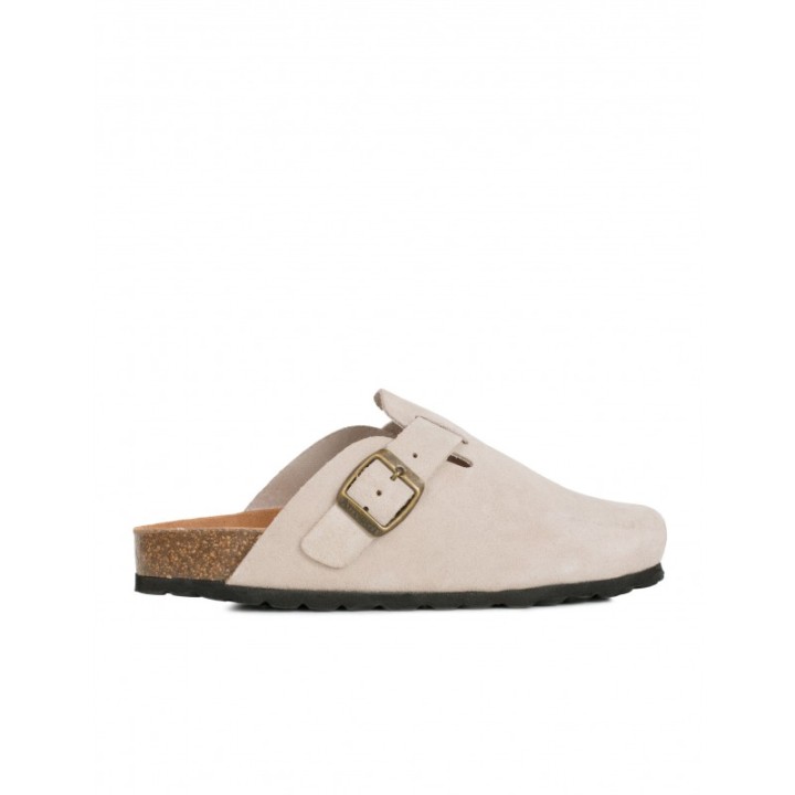 AUTENTI Zuecos Bio Hebilla Beige