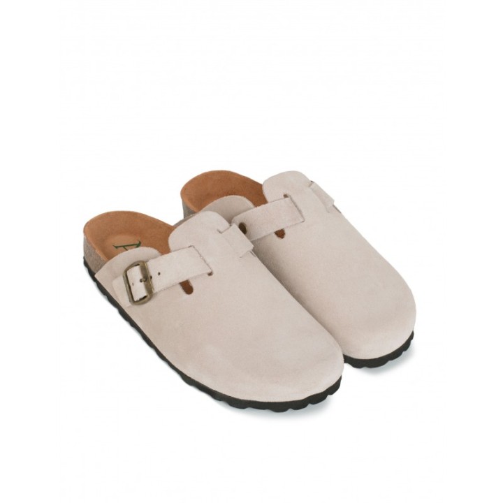 AUTENTI Zuecos Bio Hebilla Beige