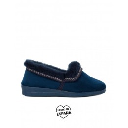 Zapatillas de Casa Cerradas Pelo Azules