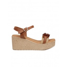 Sandalias Cuna Esparto Cadena Cuero PERA LIMONERA