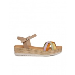 Sandalias Cuna Tiras Cruzadas Colores PERA LIMONERA