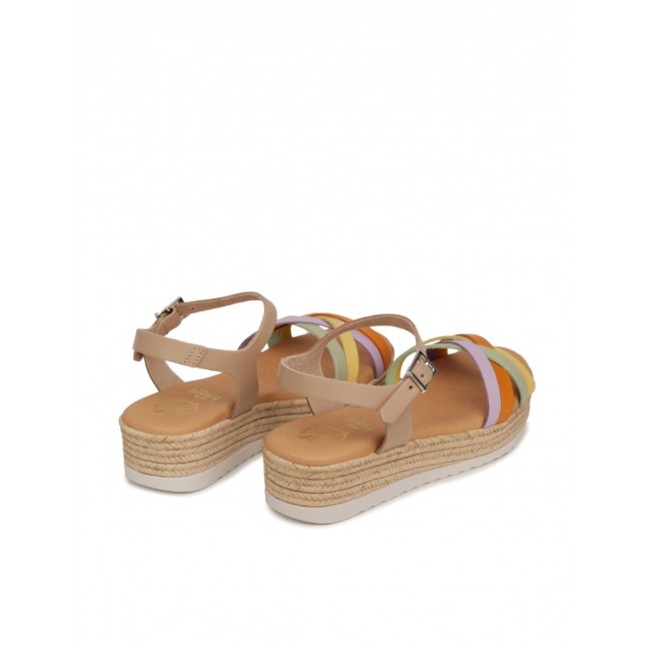 Sandalias Cuna Tiras Cruzadas Colores PERA LIMONERA