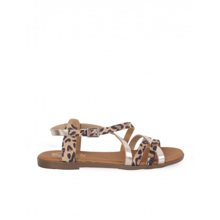 Sandalias Planas Estampadas PERA LIMONERA