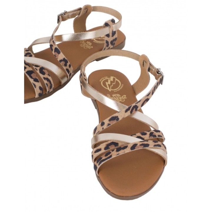 Sandalias Planas Estampadas PERA LIMONERA