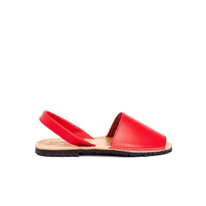 Sandalias Menorquinas Piel Rojo