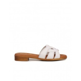Sandalias Pala Piel Blancas PERA LIMONERA