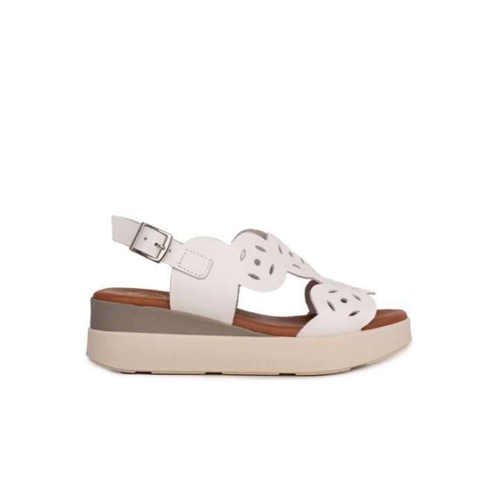 Sandalias Cuna Piel Blancas PERA LIMONERA