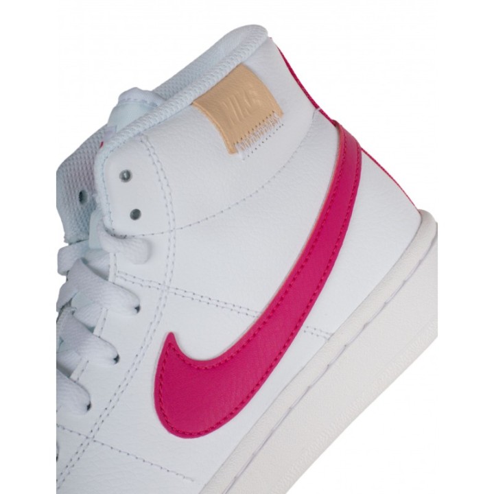 NIKE Court Royale 2 Mid Blancas Logo Fucsia