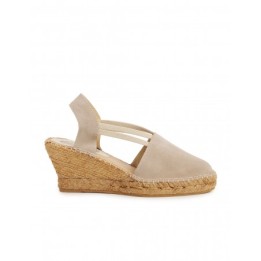 Alpargatas Cuna Elasticos Taupe PERA LIMONERA