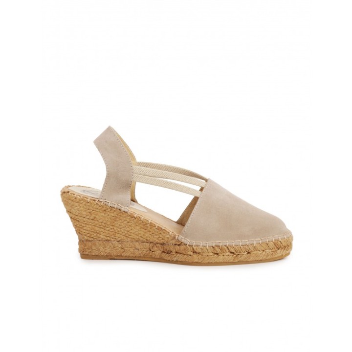 Alpargatas Cuna Elasticos Taupe PERA LIMONERA