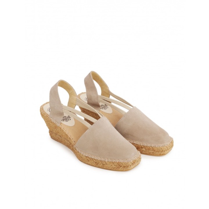 Alpargatas Cuna Elasticos Taupe PERA LIMONERA