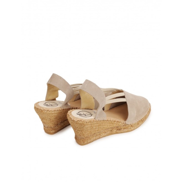 Alpargatas Cuna Elasticos Taupe PERA LIMONERA