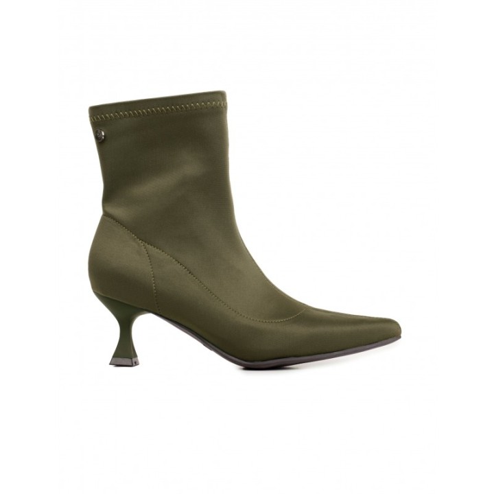 XTI Botines Veganos Tacon Kitten Kaki