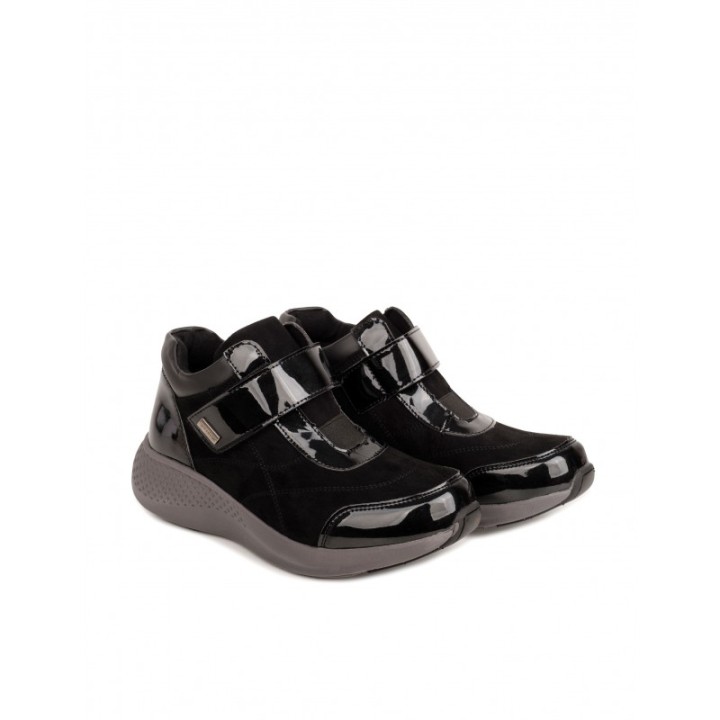 DOCTOR CUTILLAS Botines Impermeables Velcro Negros