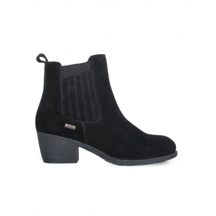 Botines Tacon Impermeables Chelsea Negros