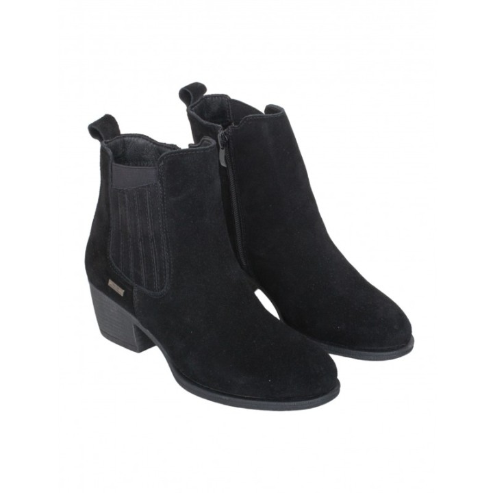 Botines Tacon Impermeables Chelsea Negros