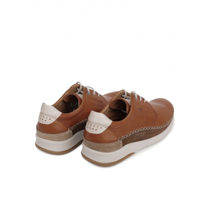 FLUCHOS Zapatos Piel Marrones Costuras