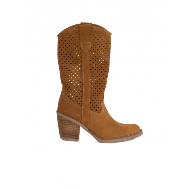 Botas Camperas Caladas Corazon Cuero PERA LIMONERA