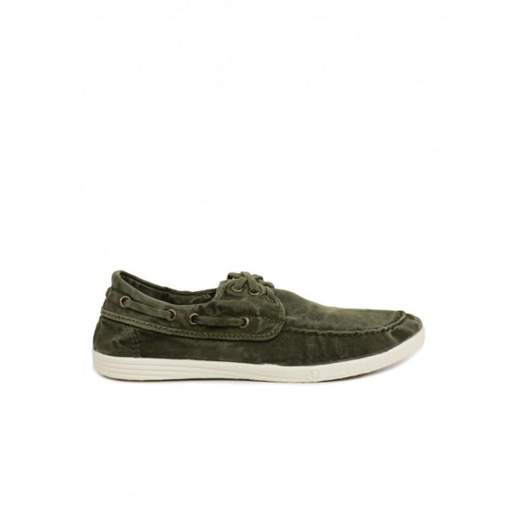 NATURAL WORLD Zapatillas Nauticas Kaki