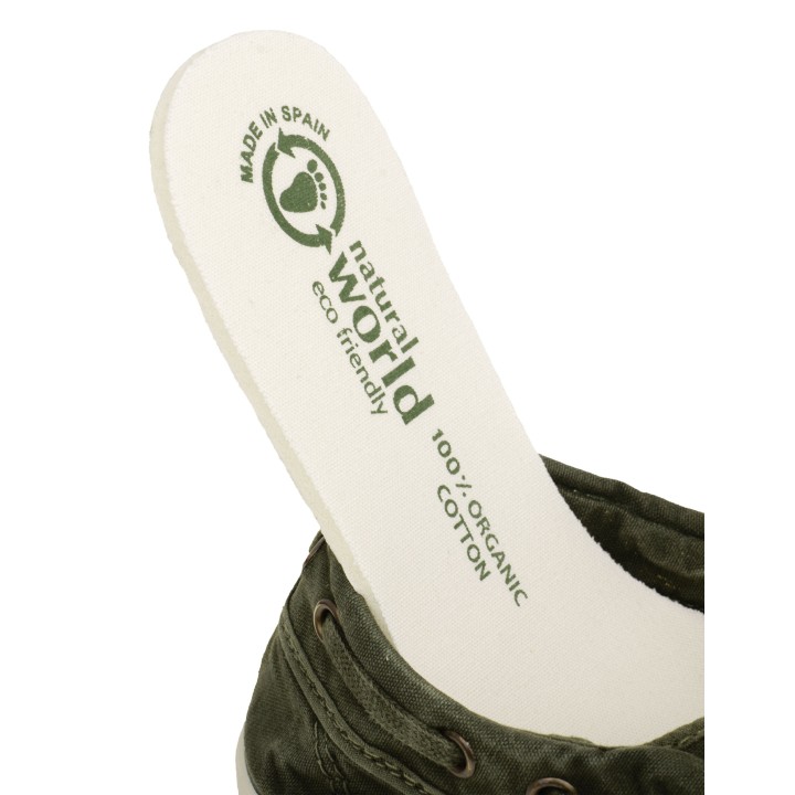 NATURAL WORLD Zapatillas Nauticas Kaki