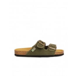 NATURAL WORLD Sandalias Bio Tela Kaki