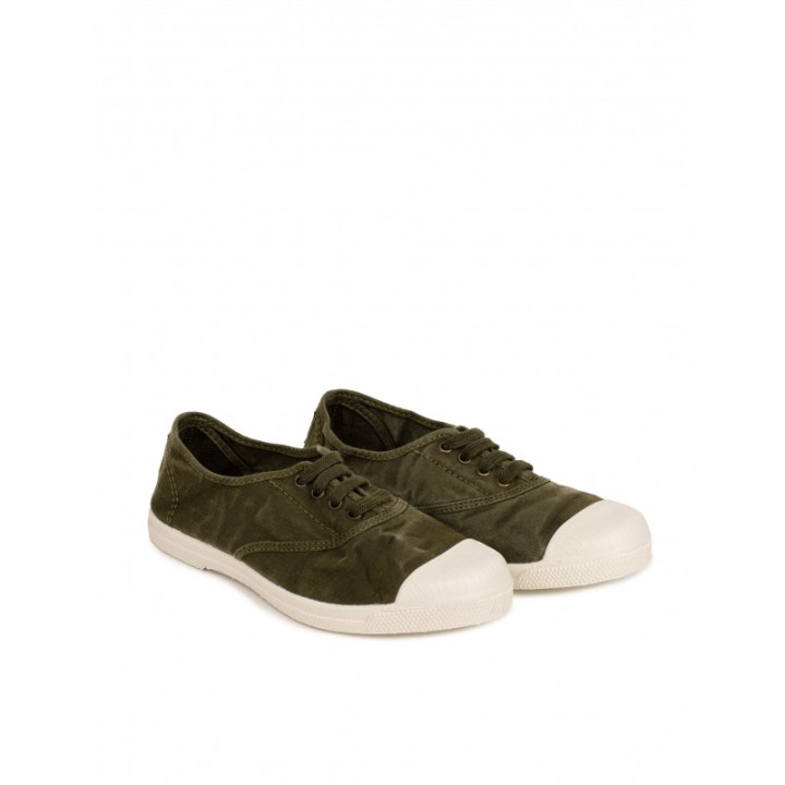 NATURAL WORLD Zapatillas Lona Puntera Kaki