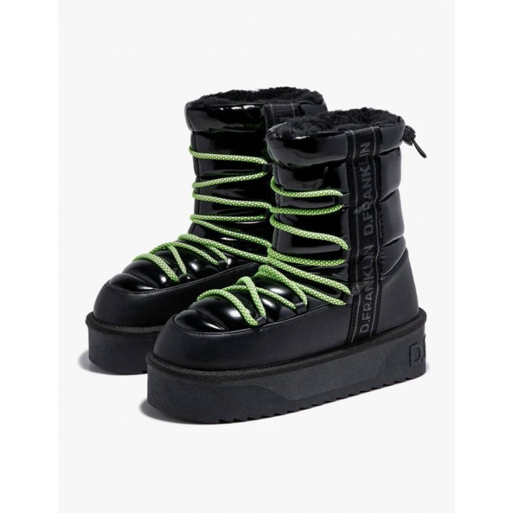 D FRANKLIN Botas Acolchadas Apreski Negras