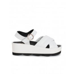 Sandalias Plataforma Blancas PERA LIMONERA